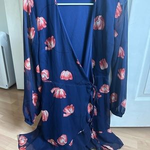 Blue floral dress from Nordstrom